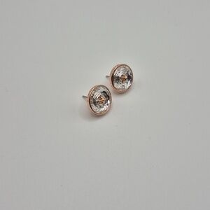 Ted Baker Rose Gold Kinley Big Button Earrings
